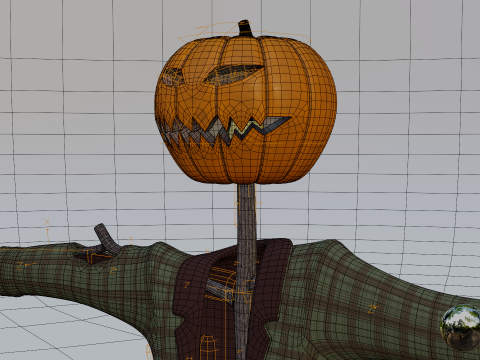 Mr Pumpkin 3D Model