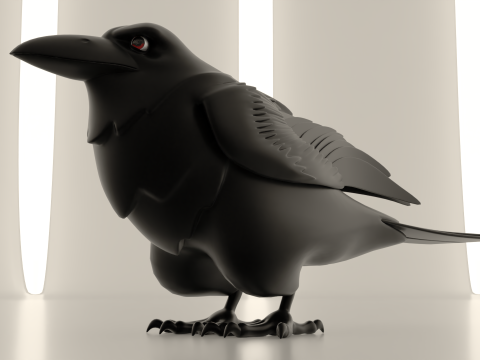 Bird Crow 3D Модель
