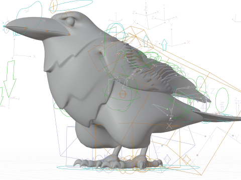 Bird Crow Modelo 3D