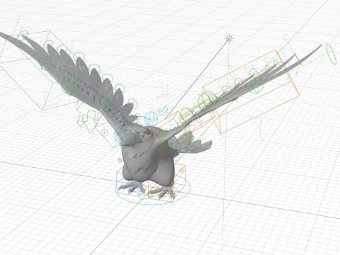 P&aacute;ssaro Corvo Modelo 3D