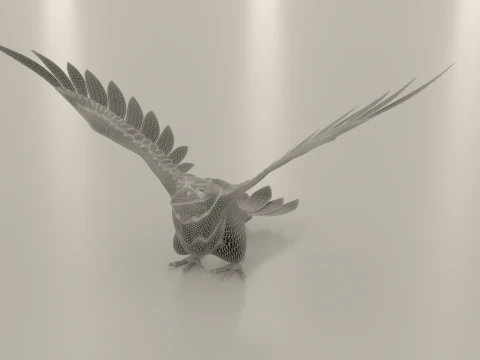 P&aacute;ssaro Corvo Modelo 3D