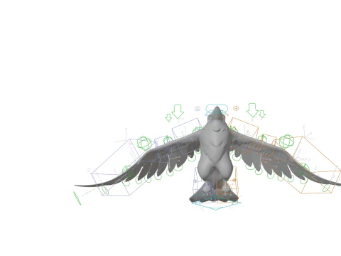 P&aacute;ssaro Corvo Modelo 3D