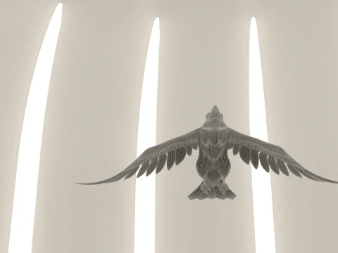 P&aacute;ssaro Corvo Modelo 3D