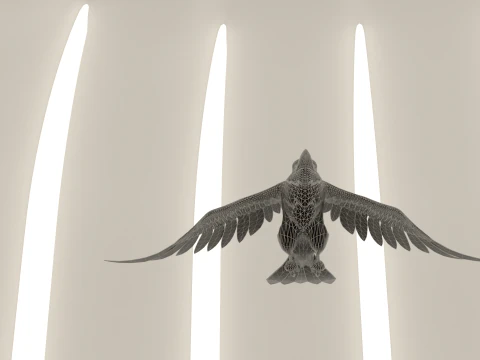 P&aacute;ssaro Corvo Modelo 3D