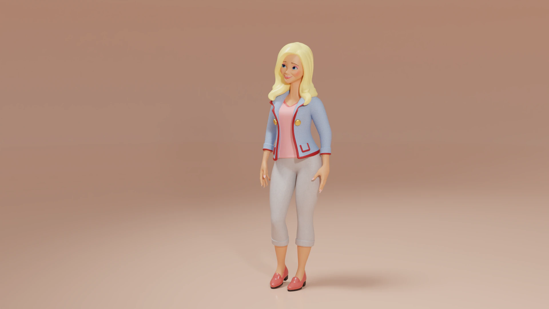 Anabelle woman 3D Model .c4d .max .obj .3ds .fbx .stl .blend 