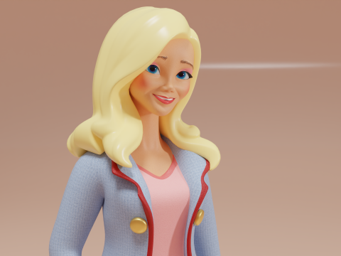 Anabelle woman Modello 3D