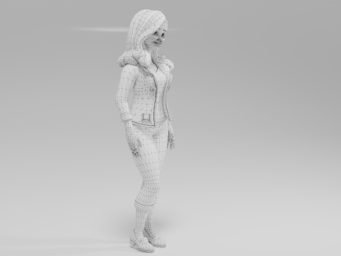Anabelle woman Modello 3D