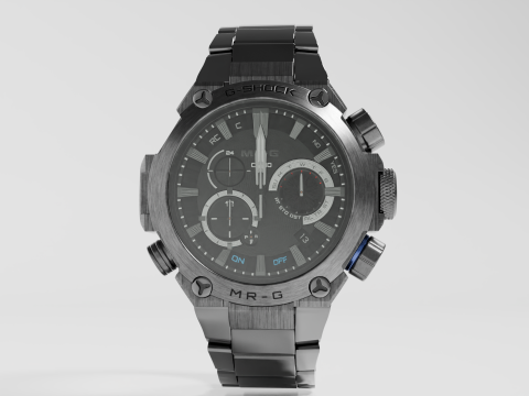 Shock resistant watch Modello 3D