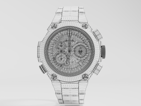 Shock resistant watch 3D Model
