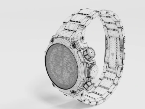 Orologio resistente agli urti Modello 3D