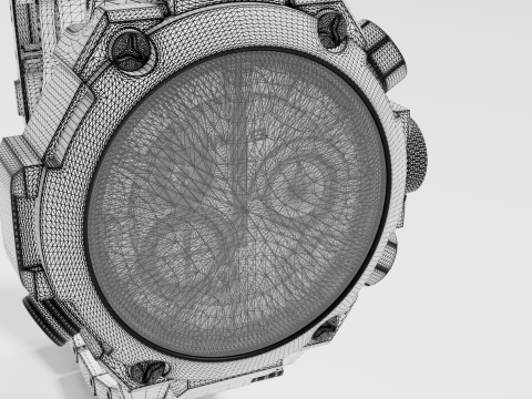 Shock resistant watch 3D Model
