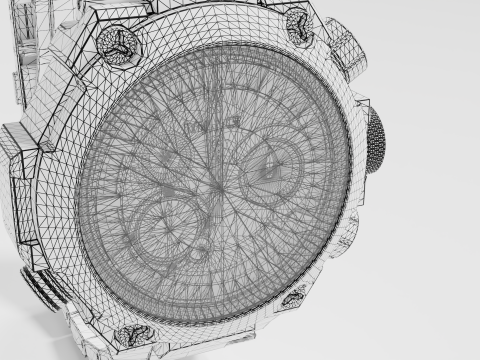 Shock resistant watch 3D Model