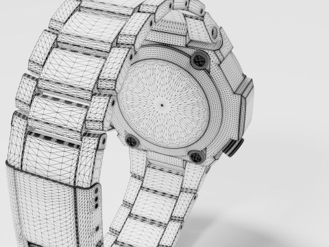 Shock resistant watch 3D Model