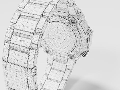 Shock resistant watch 3D Model