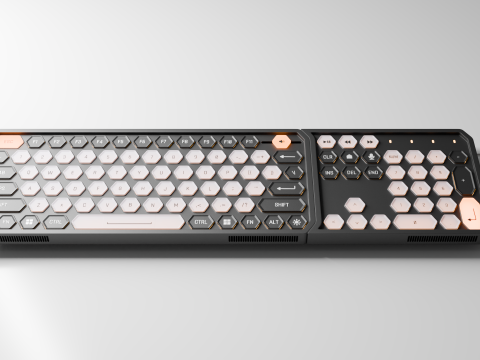 Keyboard concept Modello 3D