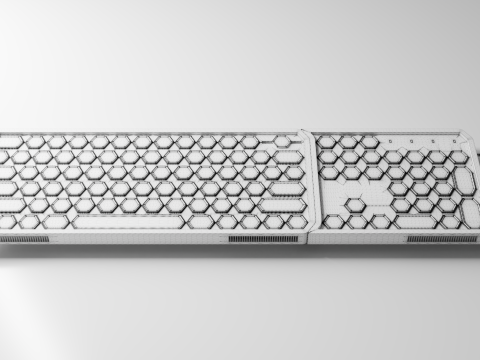Keyboard concept Modello 3D