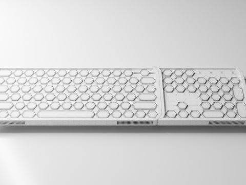 Keyboard concept Modello 3D