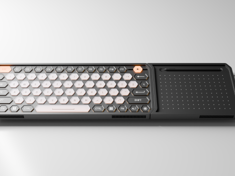 Keyboard concept Modello 3D