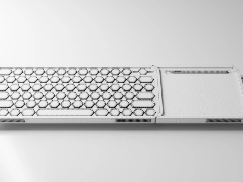 キーボードのコンセプト 3Dモデル