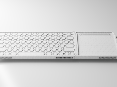 Keyboard concept Modello 3D