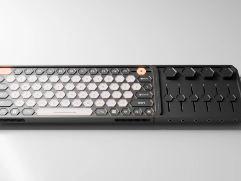 キーボードのコンセプト 3Dモデル