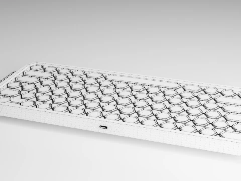 キーボードのコンセプト 3Dモデル