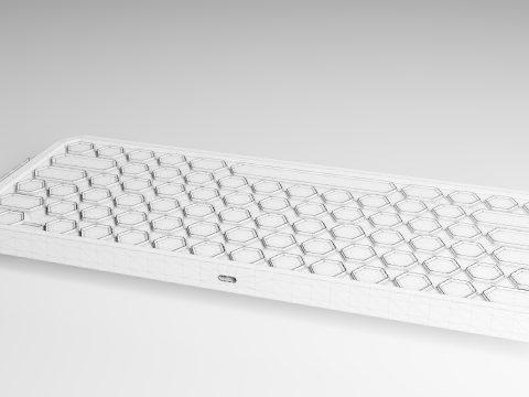 Keyboard concept Modello 3D