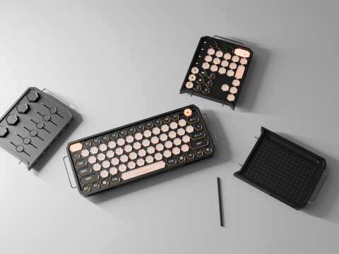 Keyboard concept Modello 3D
