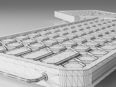 Keyboard concept Modello 3D