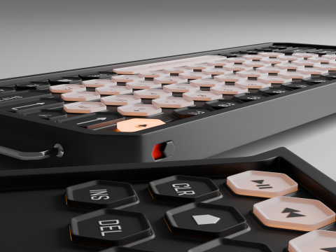 Keyboard concept Modello 3D