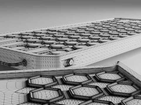 キーボードのコンセプト 3Dモデル