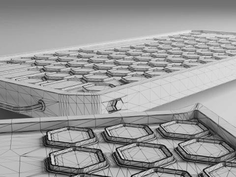 キーボードのコンセプト 3Dモデル