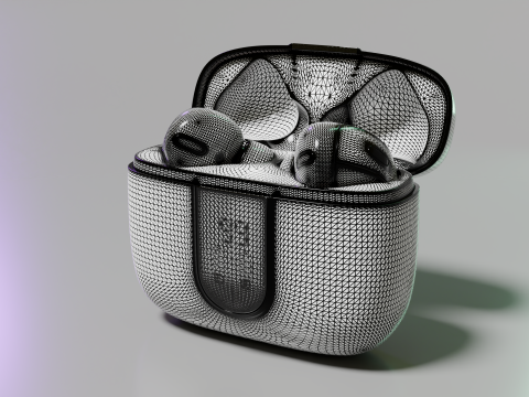 Earbuds 3Dモデル
