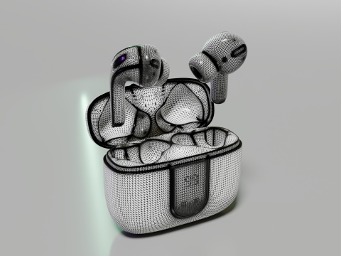 Earbuds 3Dモデル