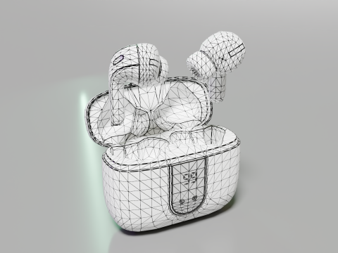 Earbuds 3Dモデル