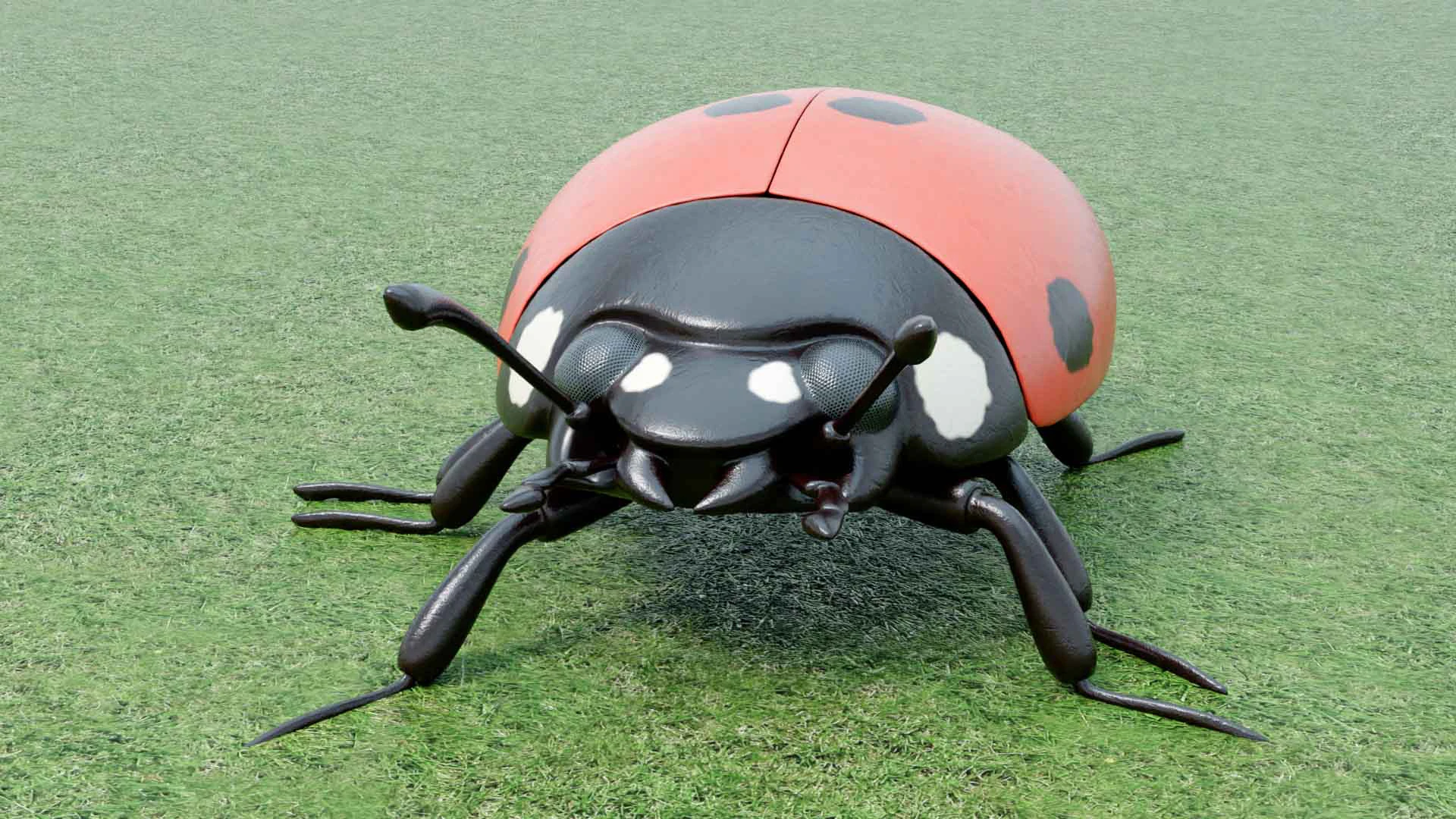 Ladybug stylized 3D Model .c4d .max .obj .3ds .fbx .stl .blend 