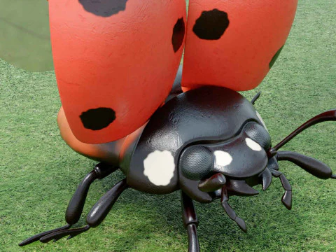 Ladybug stylized 3D Model