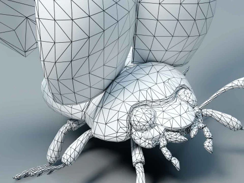 Ladybug stylized 3D Model