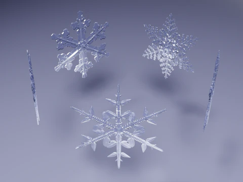 Sneeuwvlokken 3D Model