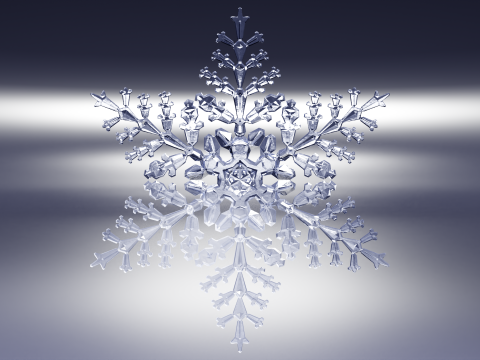 Kar taneleri 3D Model