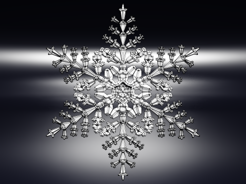 Kar taneleri 3D Model