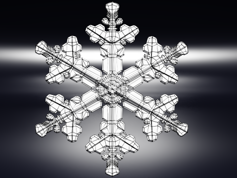 Kar taneleri 3D Model