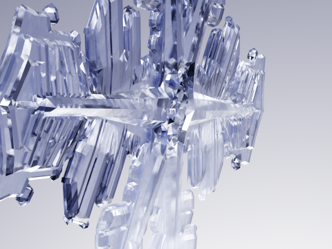 Kar taneleri 3D Model