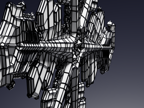 Kar taneleri 3D Model