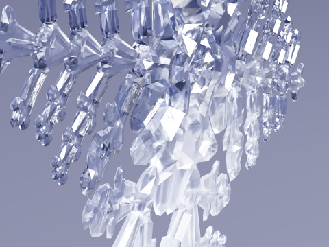 Kar taneleri 3D Model