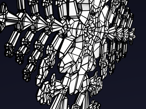 Kar taneleri 3D Model