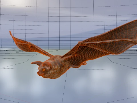 Flying bat 3D Model