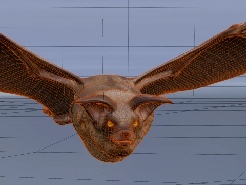 Flying bat 3D Model