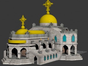 temple Modelo 3D