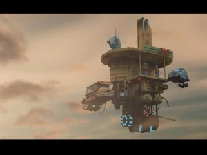 flying gas station 3D Model